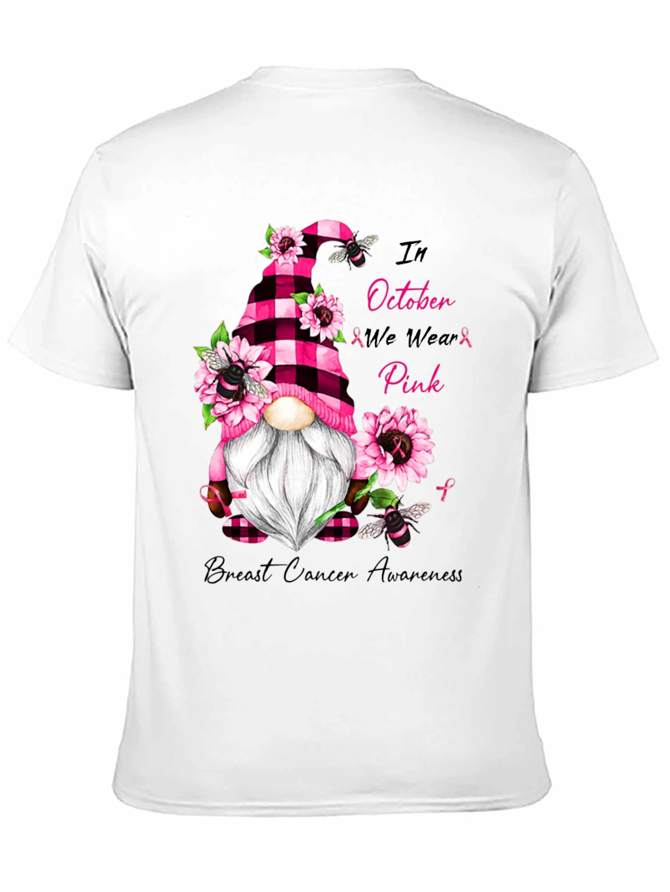 Breast Cancer Awareness Gnome T-Shirt