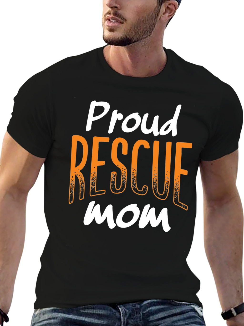 Proud Rescue Mom T-Shirt