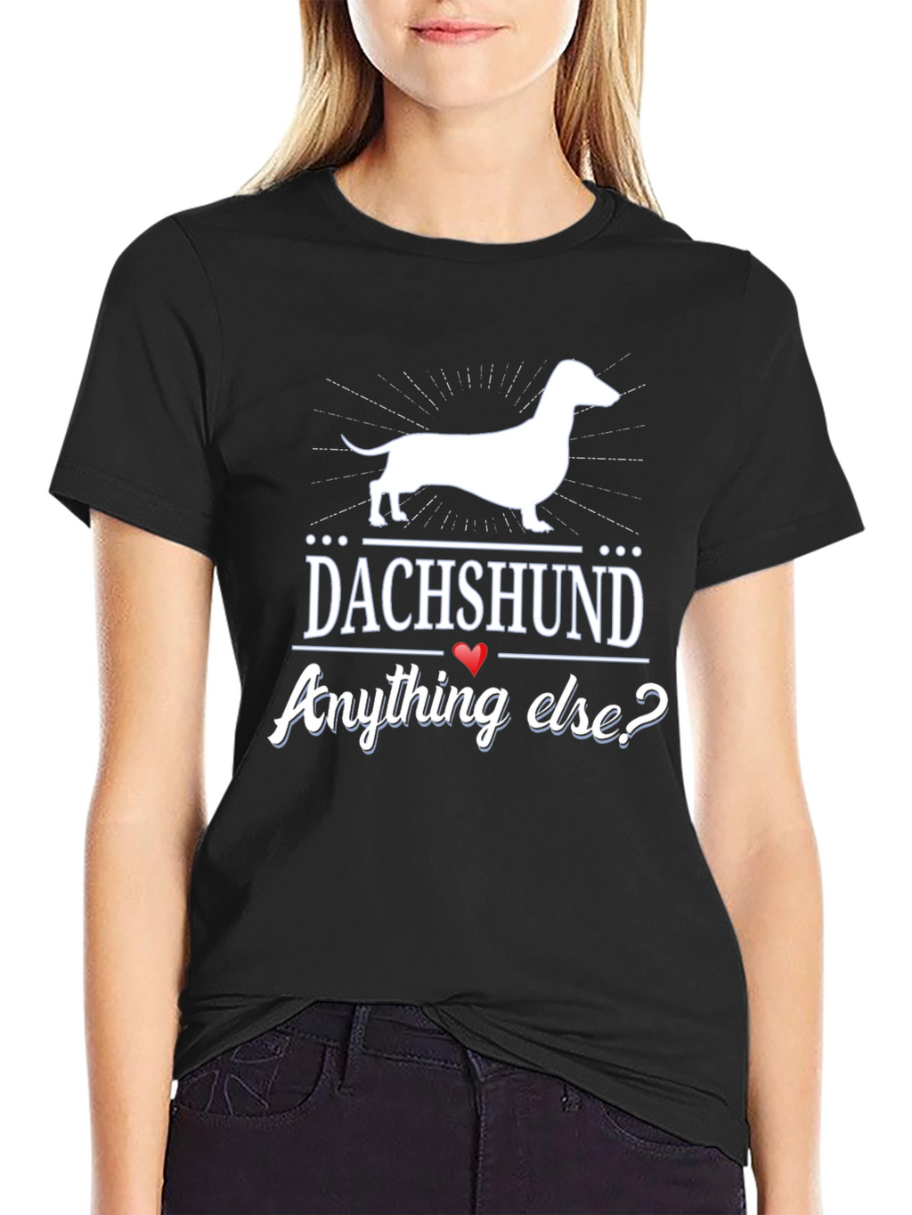 Dachshund Anything Else? Mens Black T-Shirt