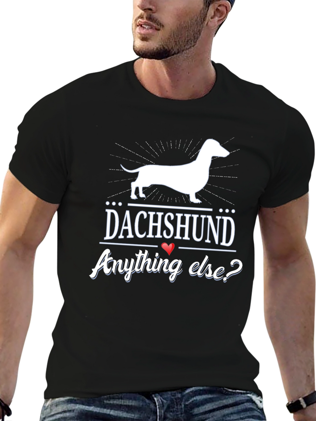 Dachshund Anything Else? Mens Black T-Shirt