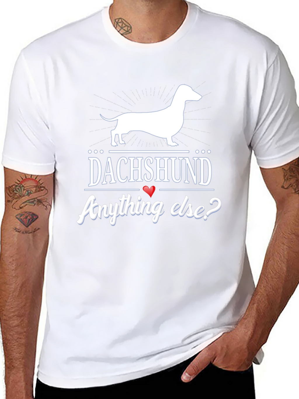 Dachshund Anything Else? Mens Black T-Shirt