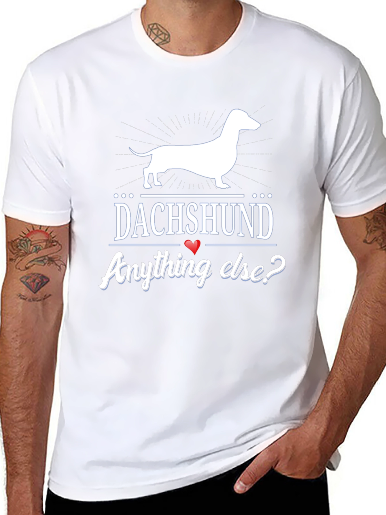 Dachshund Anything Else? Mens Black T-Shirt