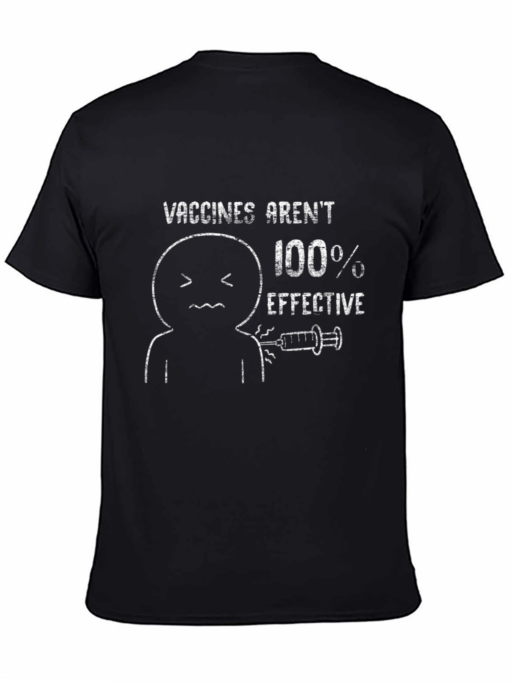 Vaccine Skeptic Graphic Tee - Not 100% Effective T-Shirt