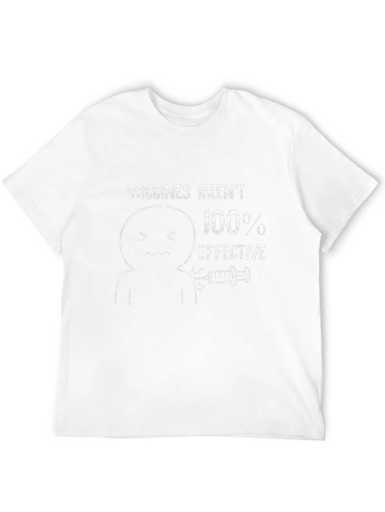 Vaccine Skeptic Graphic Tee - Not 100% Effective T-Shirt