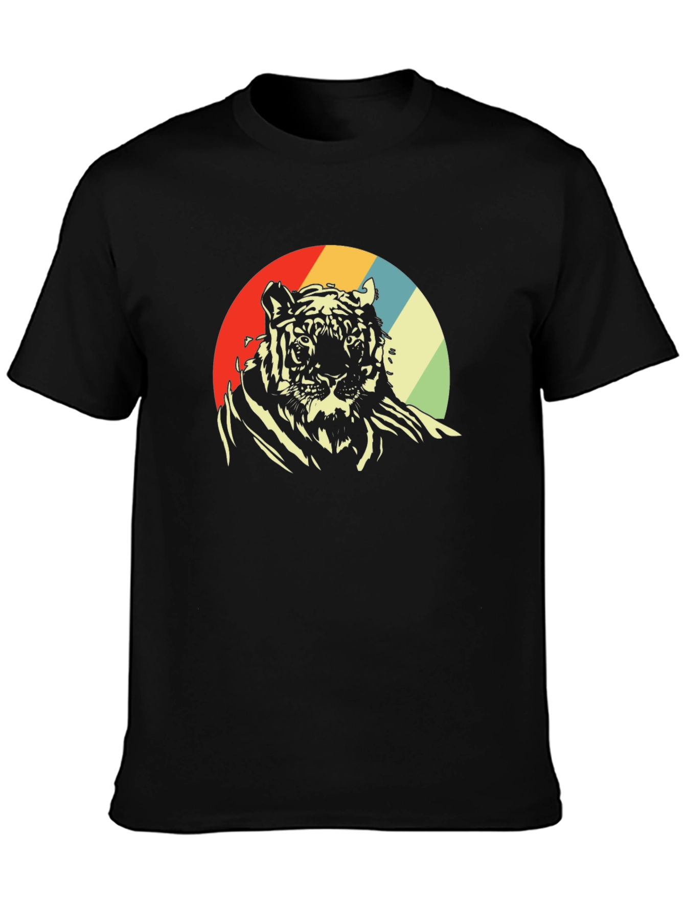 Retro Tiger Graphic Tee - Vintage Style T-Shirt