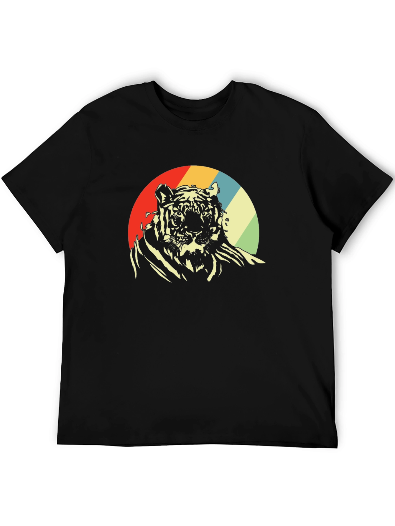 Retro Tiger Graphic Tee - Vintage Style T-Shirt