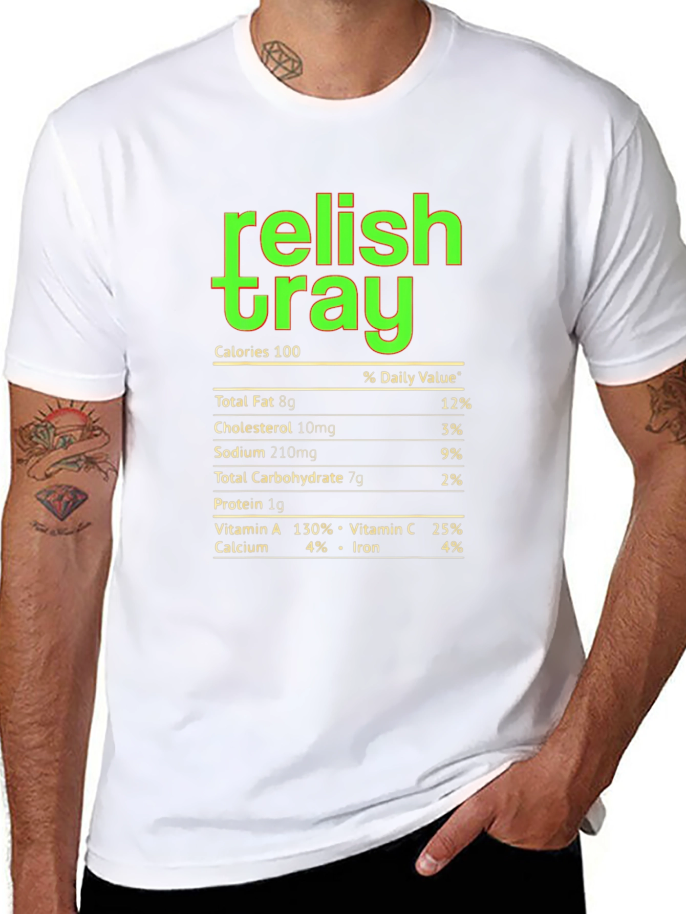 Relish Tray Nutrition Facts Graphic Tee
