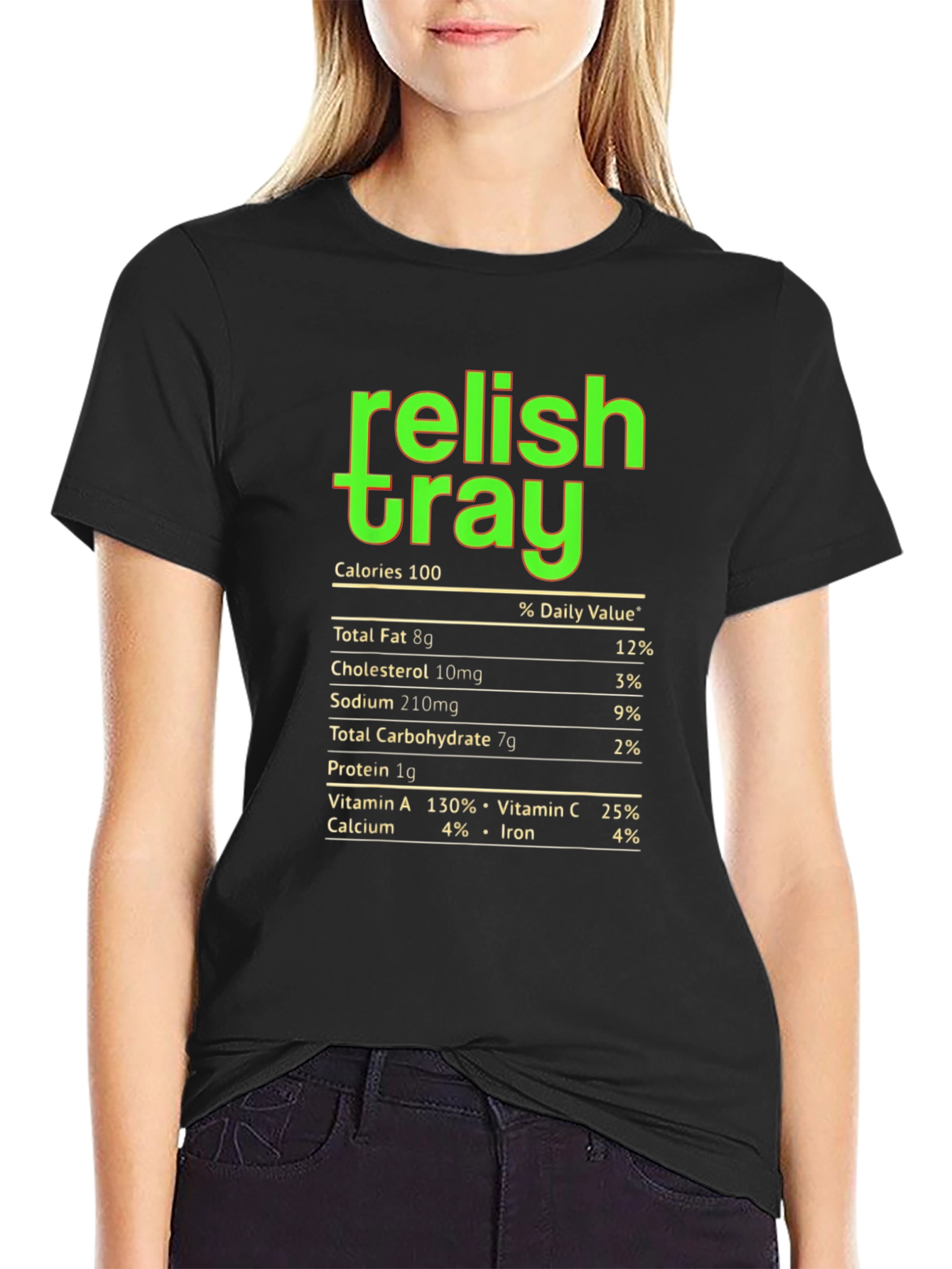 Relish Tray Nutrition Facts Graphic Tee