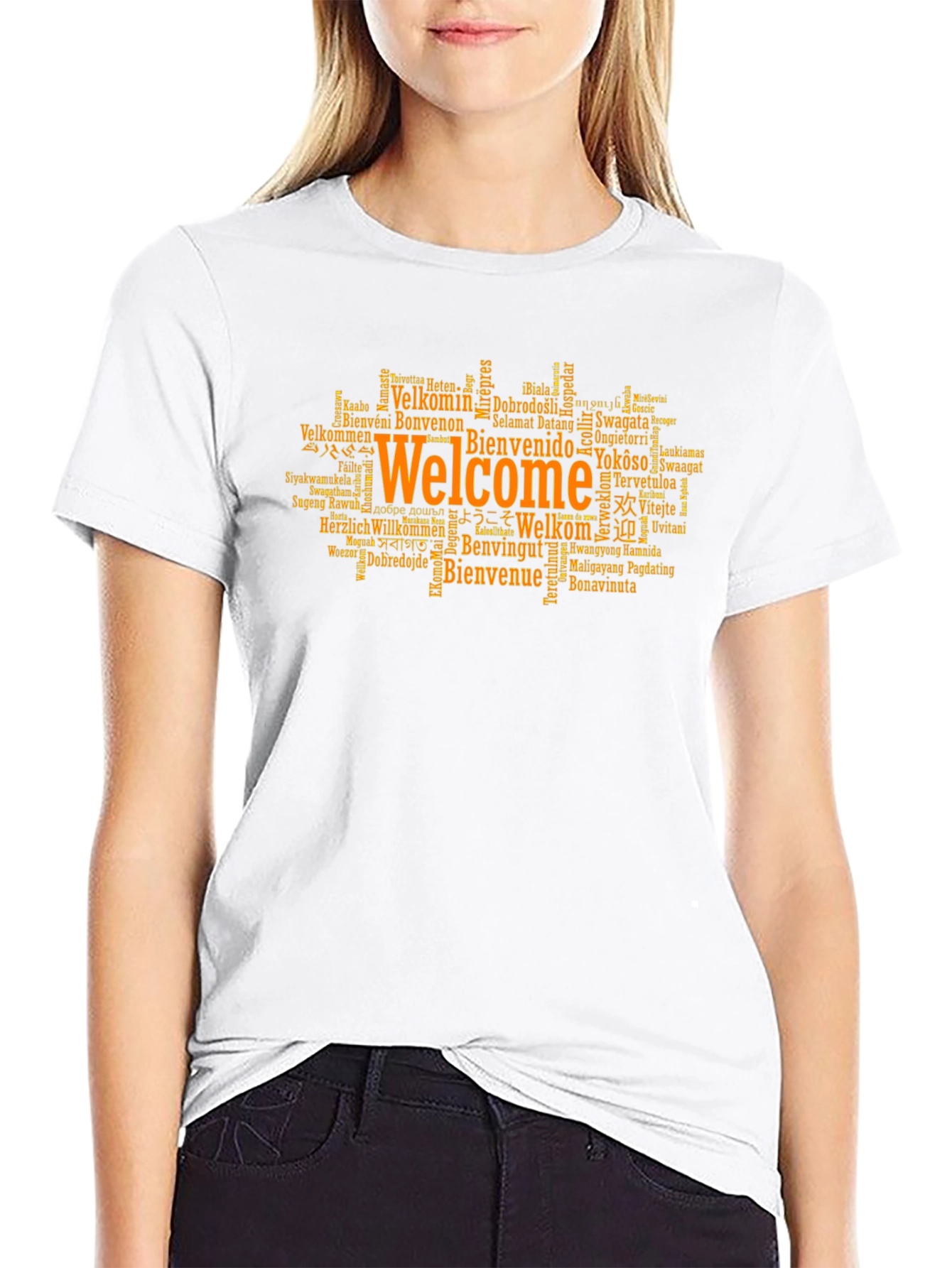 Welcome Around The World Graphic T-Shirt