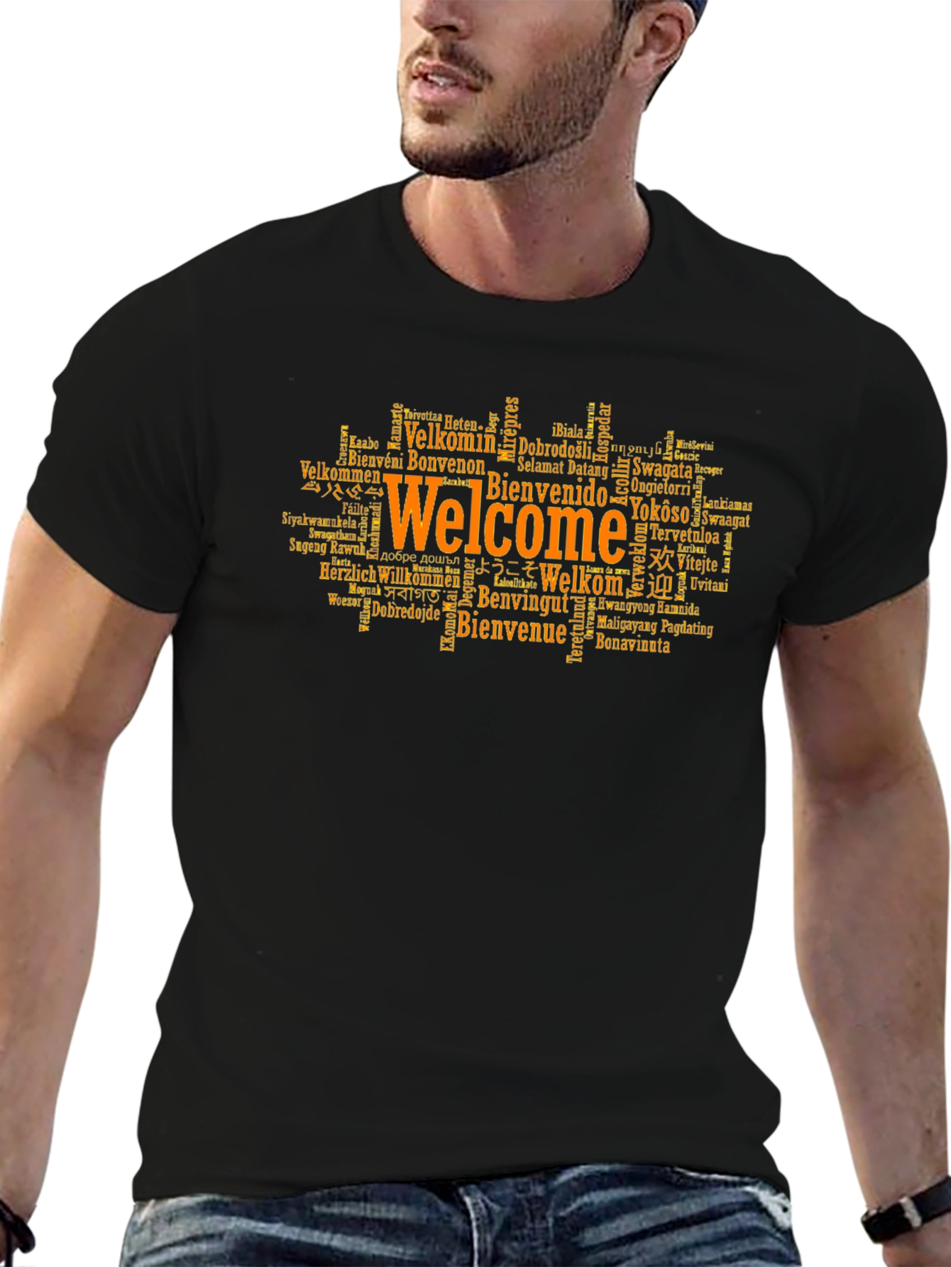 Welcome Around The World Graphic T-Shirt