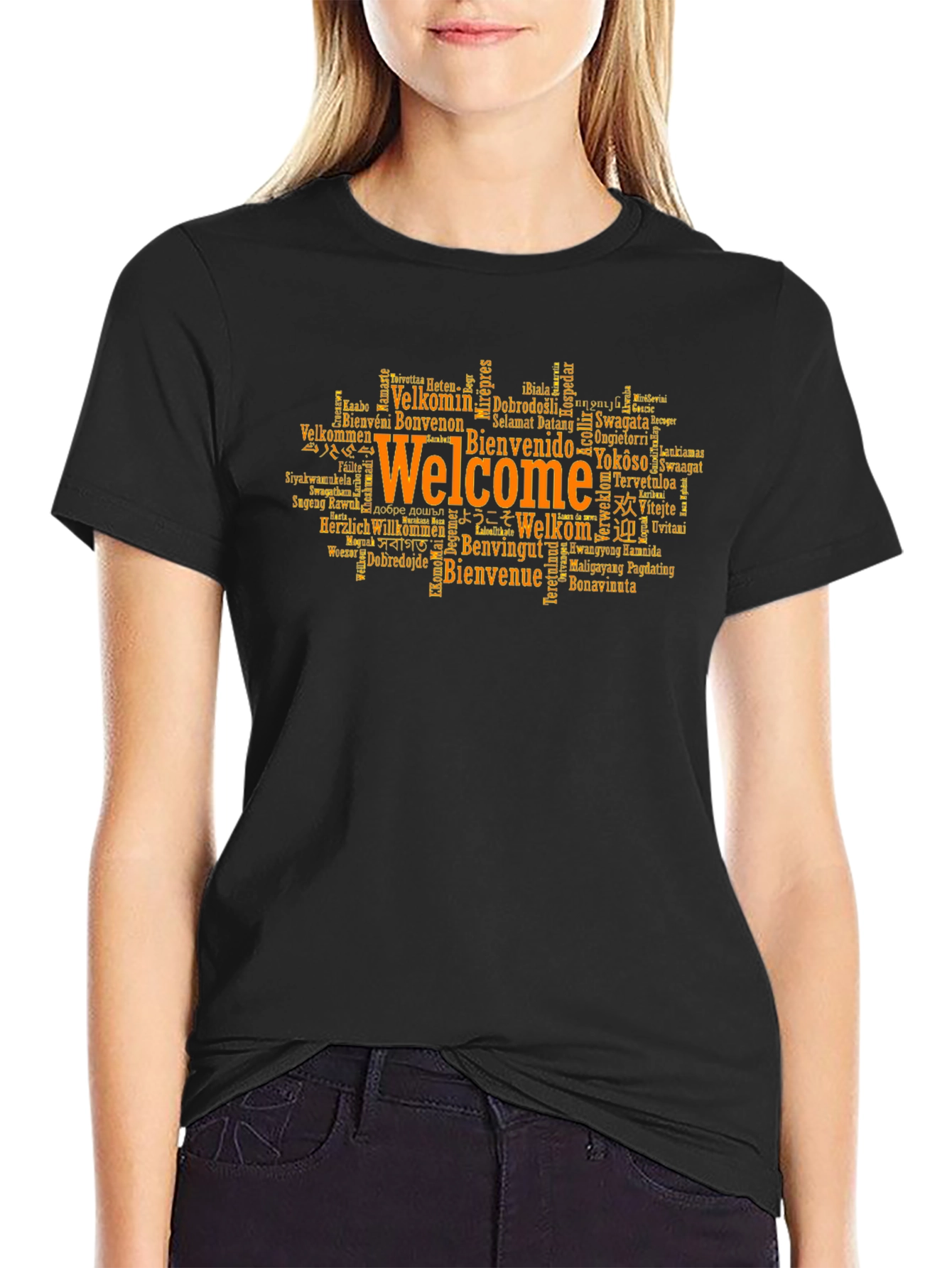 Welcome Around The World Graphic T-Shirt