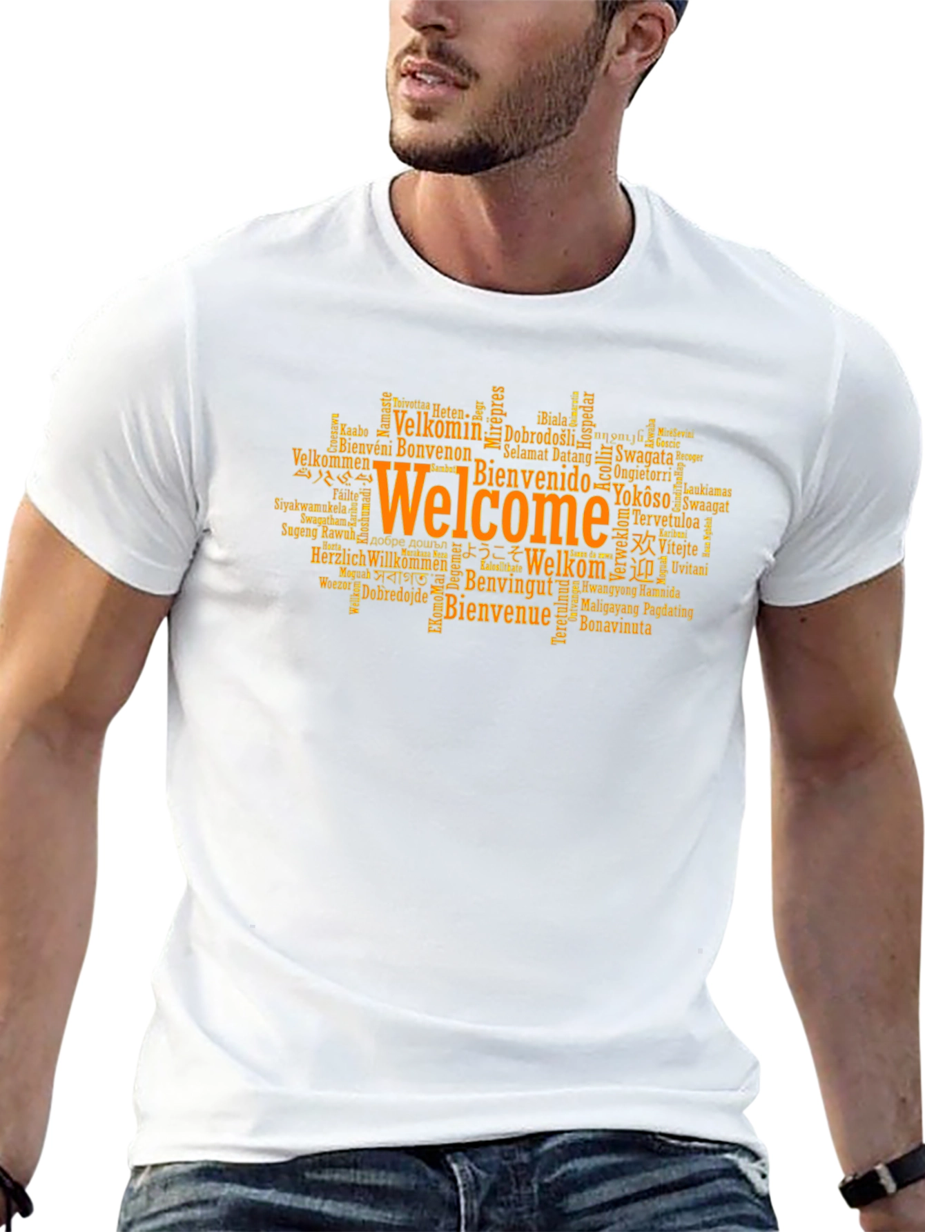 Welcome Around The World Graphic T-Shirt