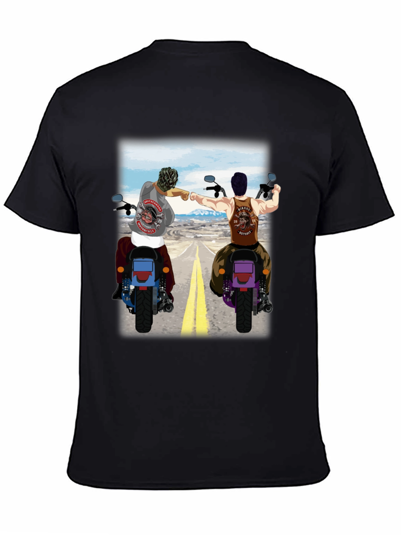 Bikers Brotherhood T-Shirt Motorcycle Club Tee