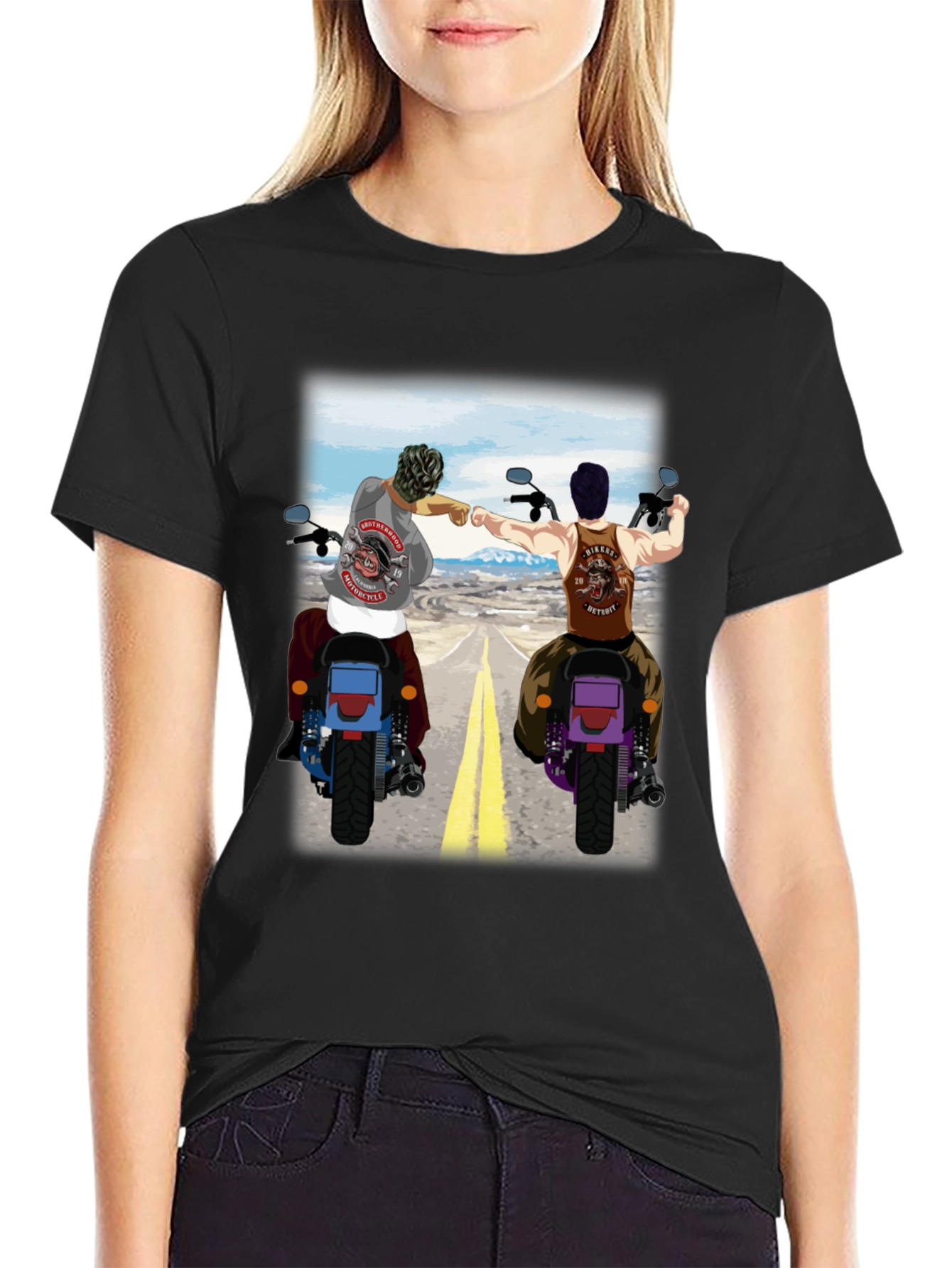 Bikers Brotherhood T-Shirt Motorcycle Club Tee