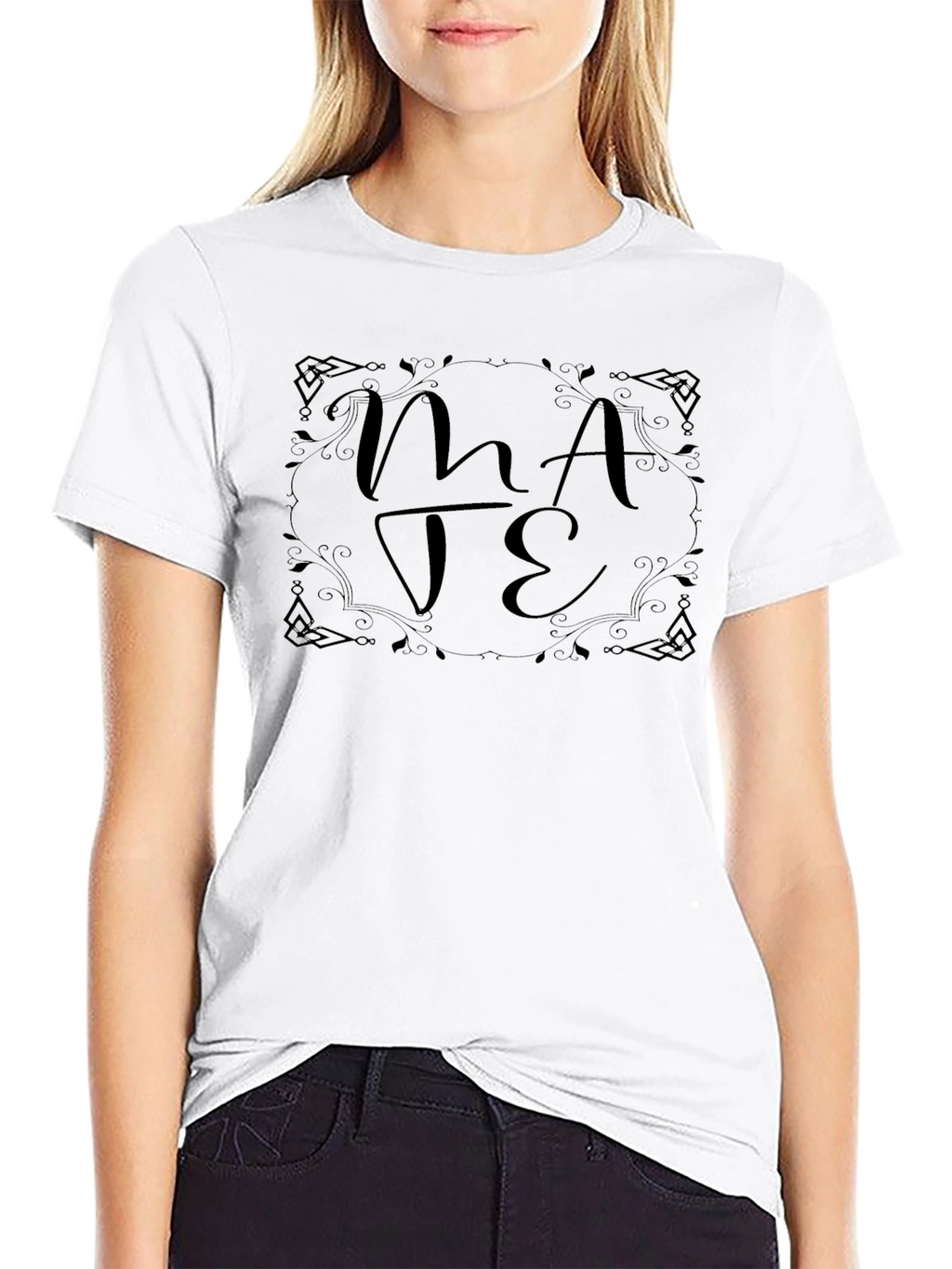 Mate Celtic Lettered Graphic Tee - Black