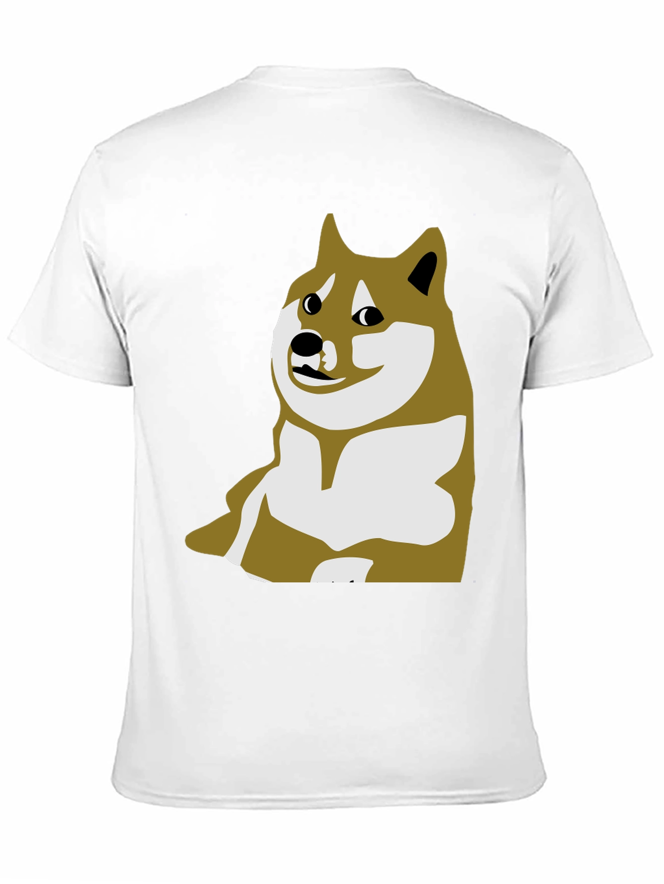 Doge Meme Graphic Tee - Black Crew Neck T-Shirt