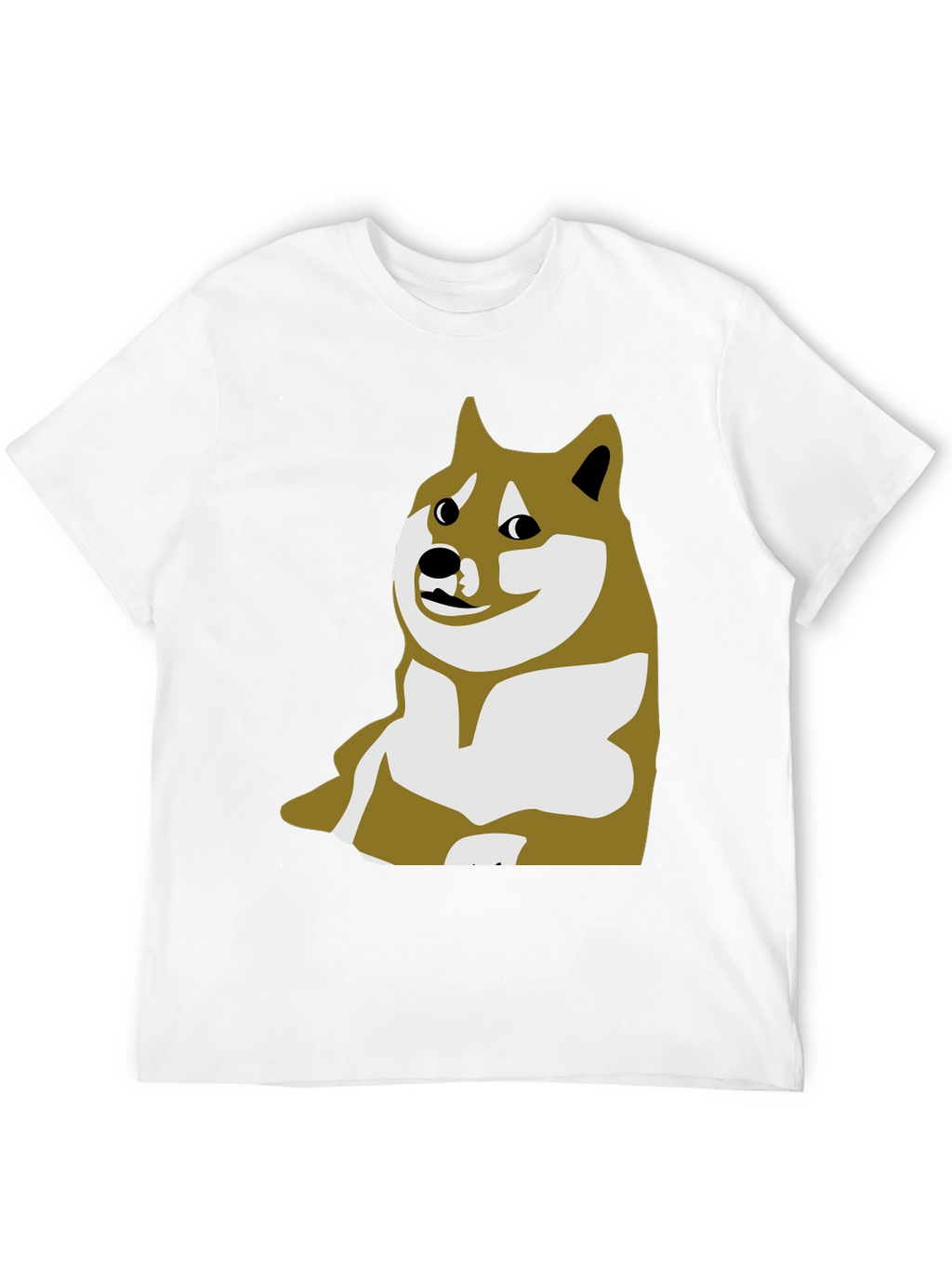 Doge Meme Graphic Tee - Black Crew Neck T-Shirt