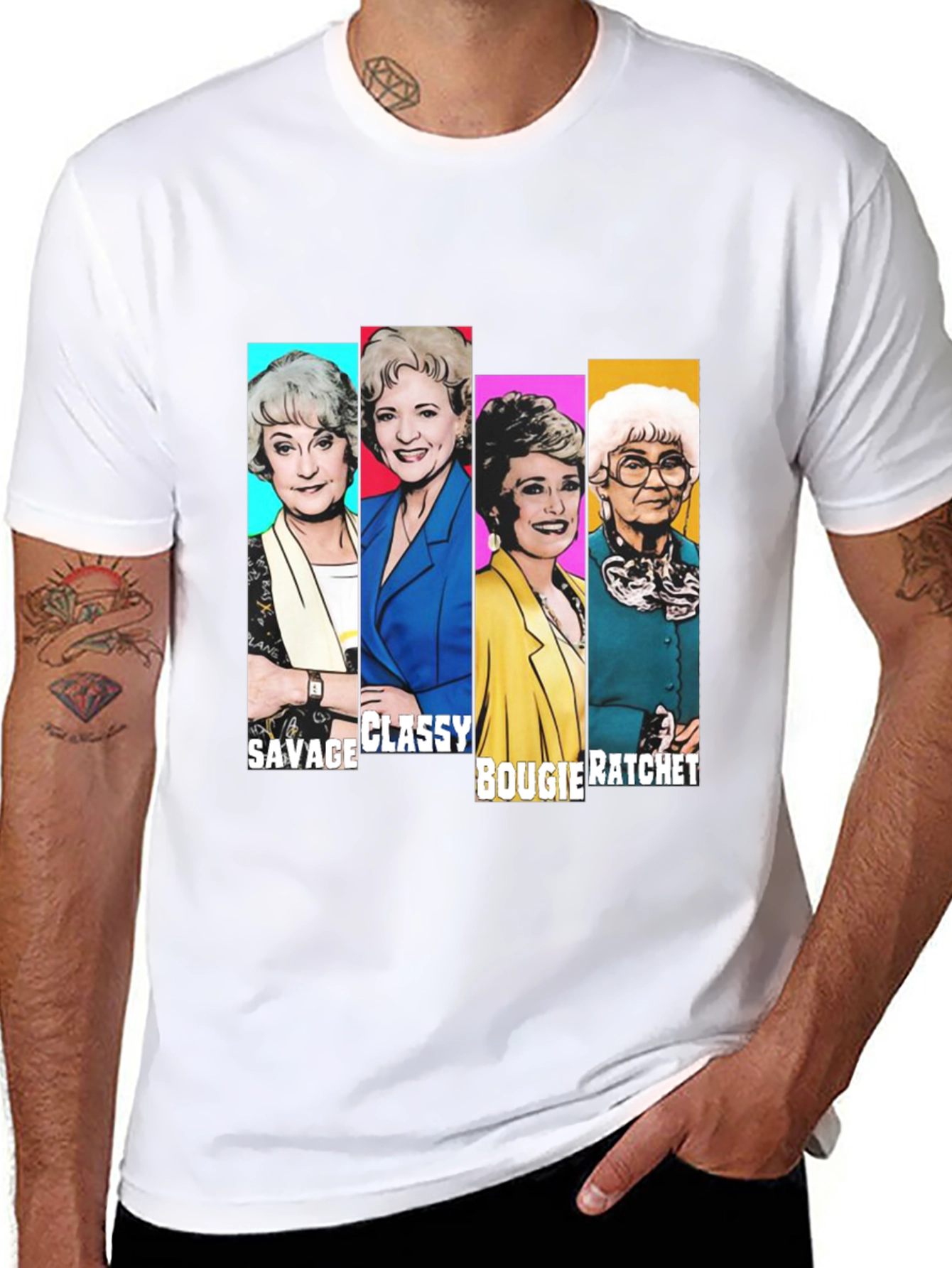Golden Girls Savage Classy Bougie Ratchet T-Shirt