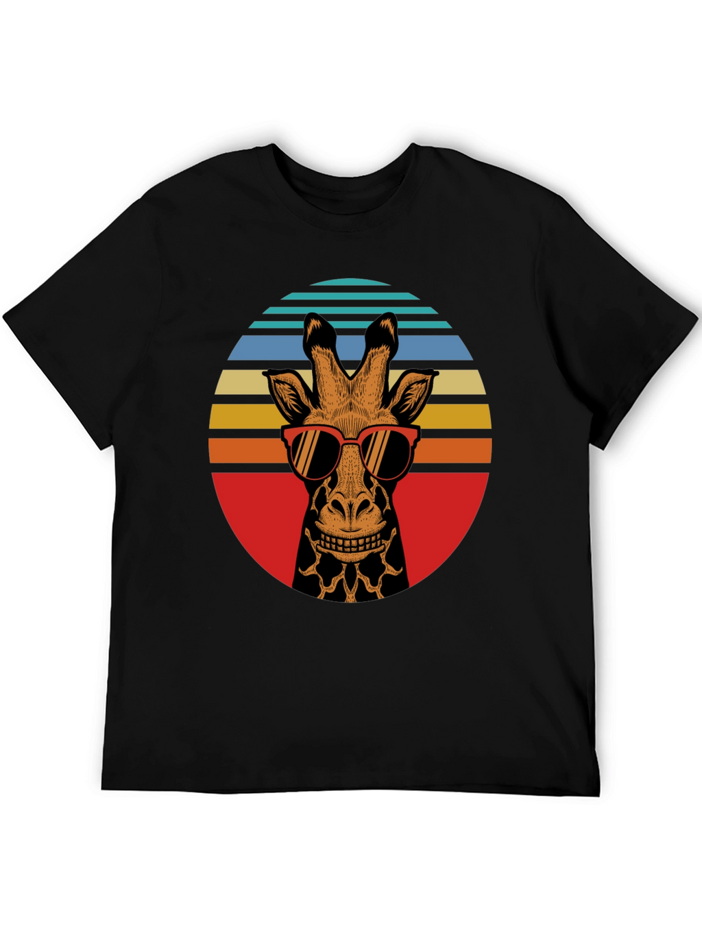 Retro Giraffe Sunglasses Graphic Tee