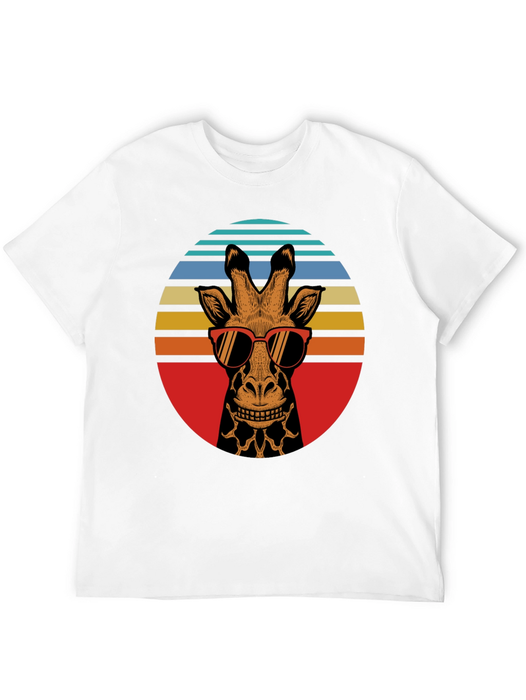 Retro Giraffe Sunglasses Graphic Tee