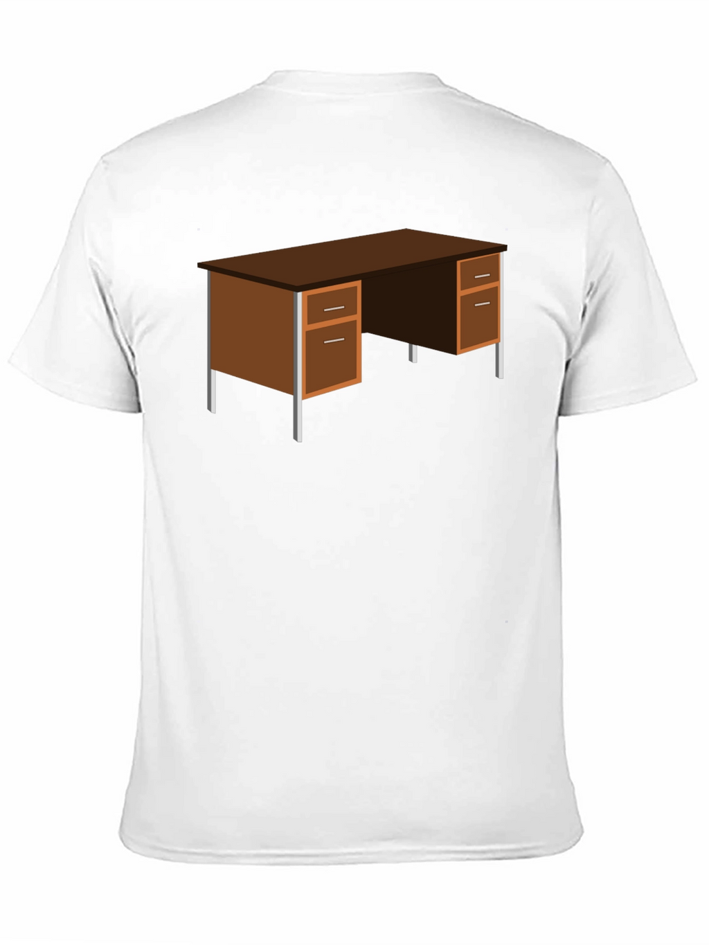 Office Desk Graphic T-Shirt - Black