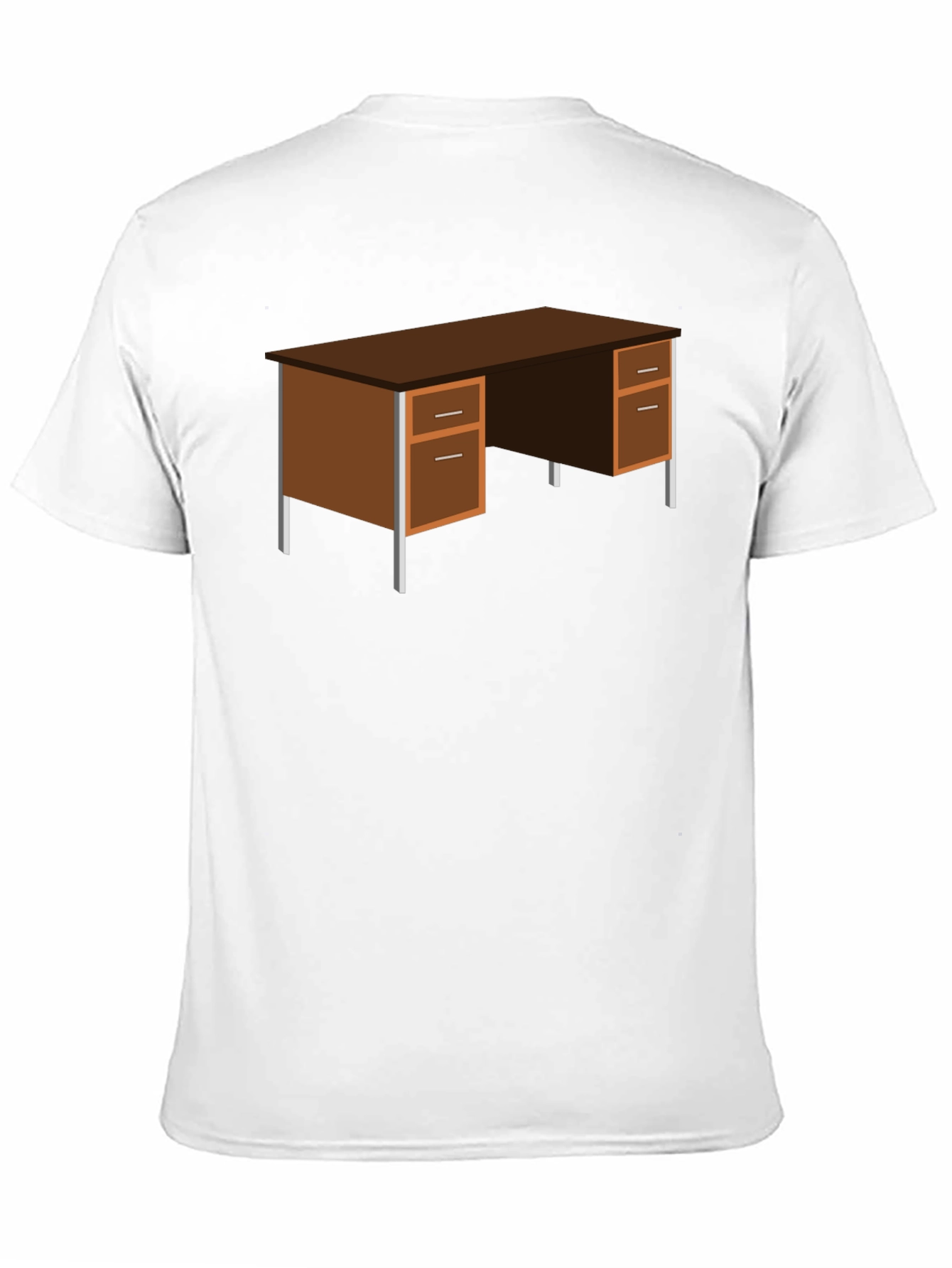 Office Desk Graphic T-Shirt - Black