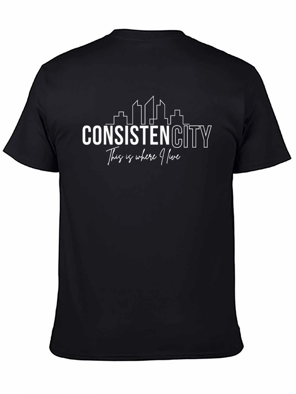 Consistent City Black Graphic Tee