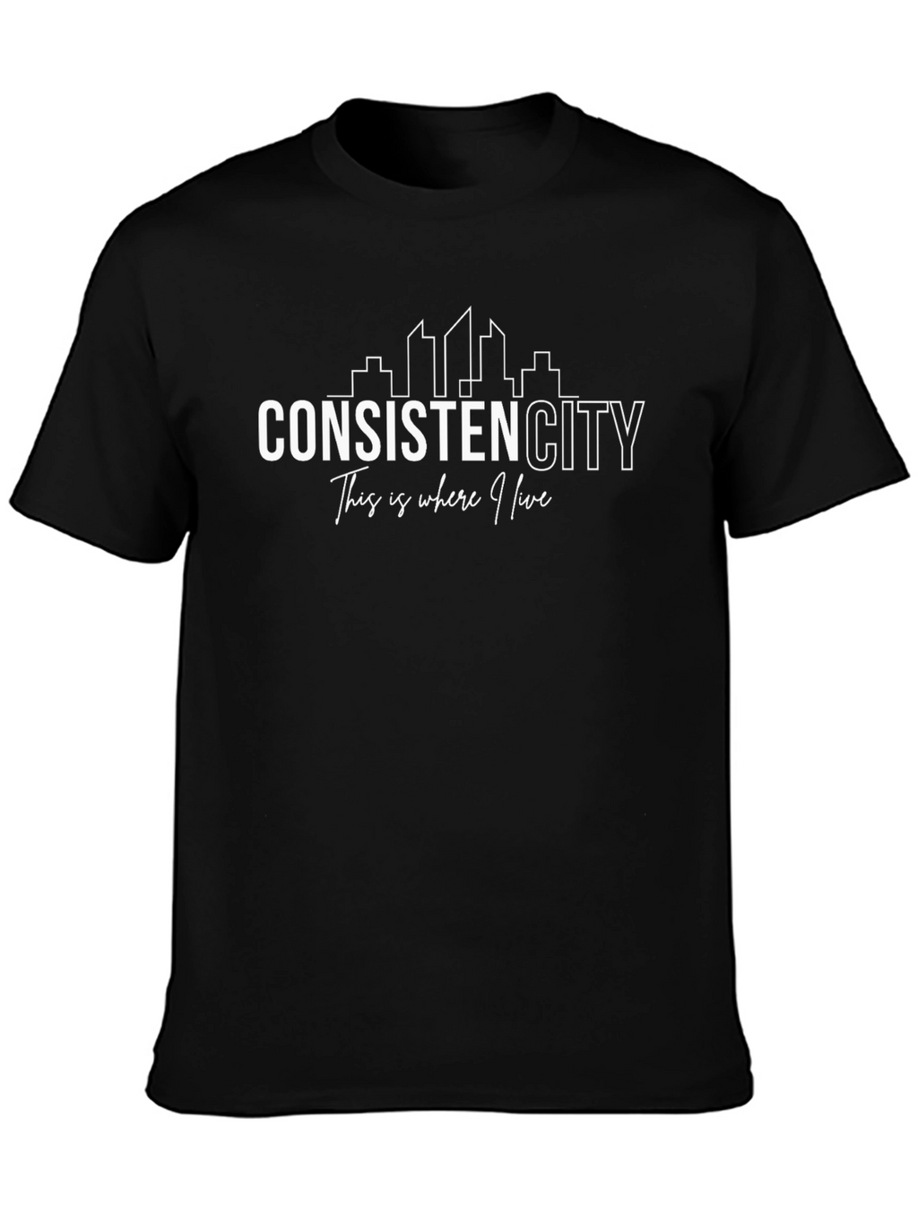 Consistent City Black Graphic Tee