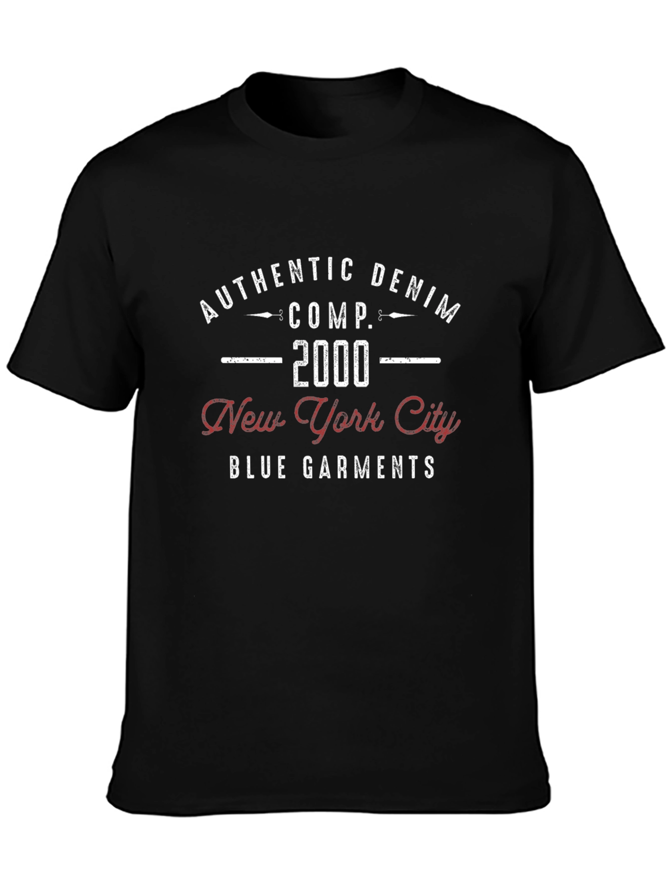 Authentic Denim Graphic Tee - New York City