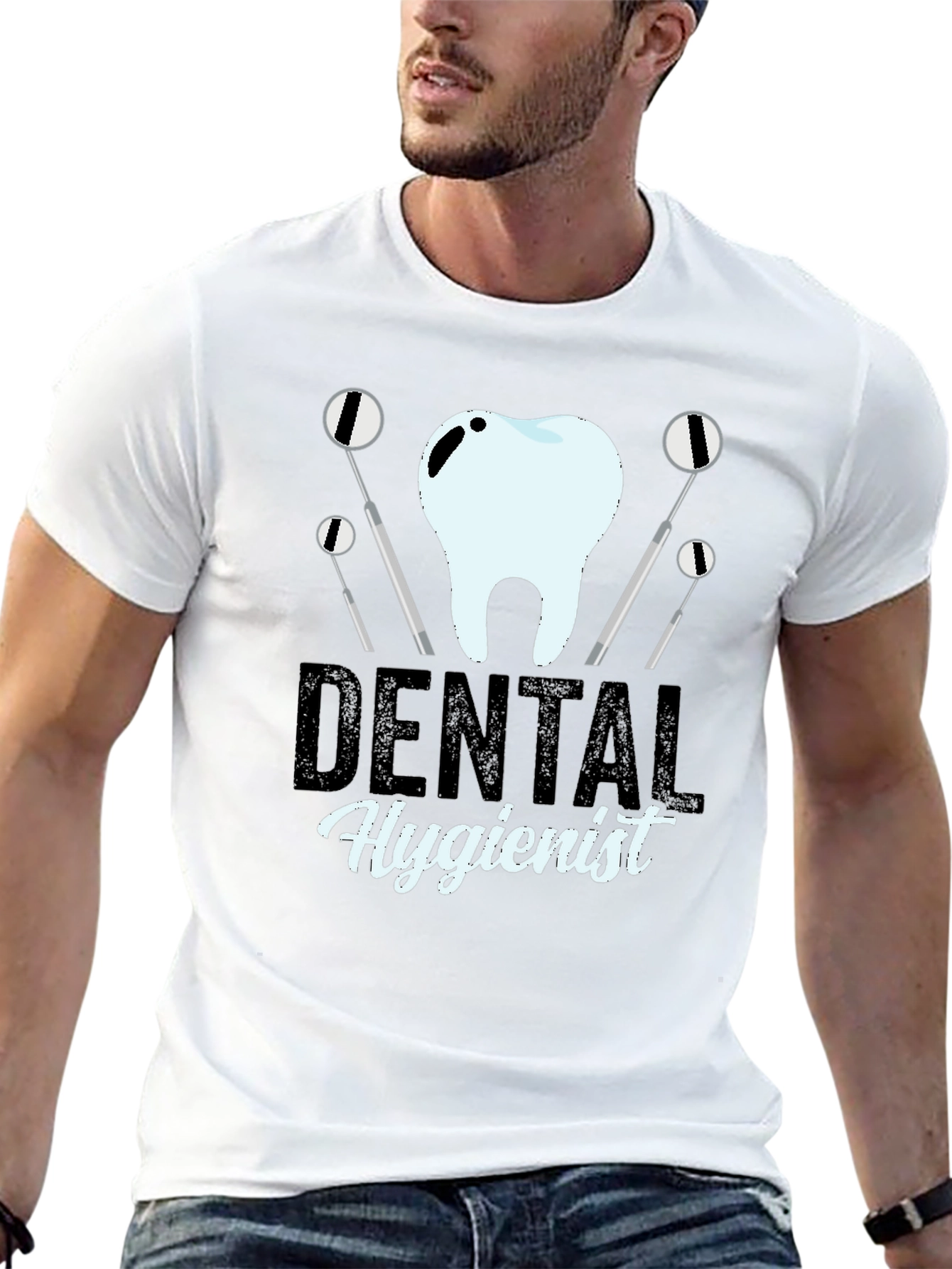 Dental Hygienist T-Shirt - Black Graphic Tee
