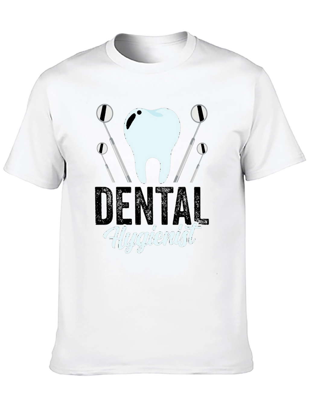 Dental Hygienist T-Shirt - Black Graphic Tee