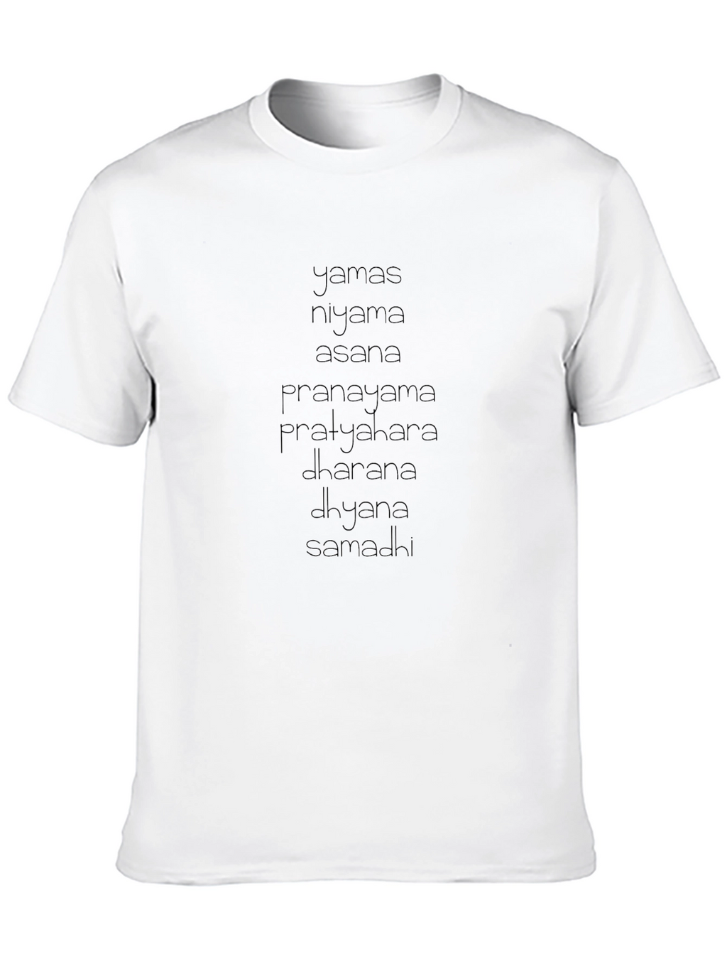 Yoga Eight Limbs Black Graphic Tee