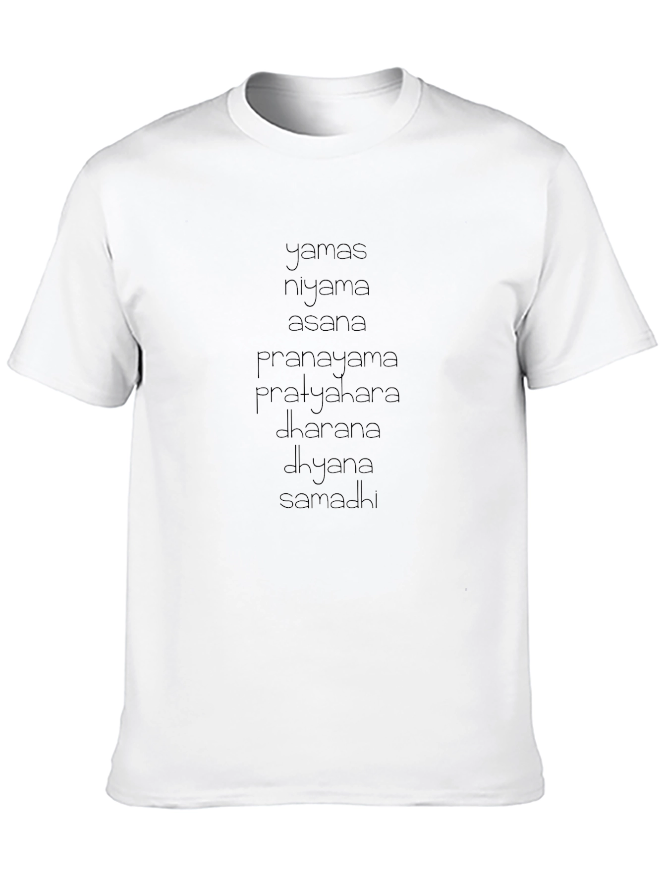 Yoga Eight Limbs Black Graphic Tee