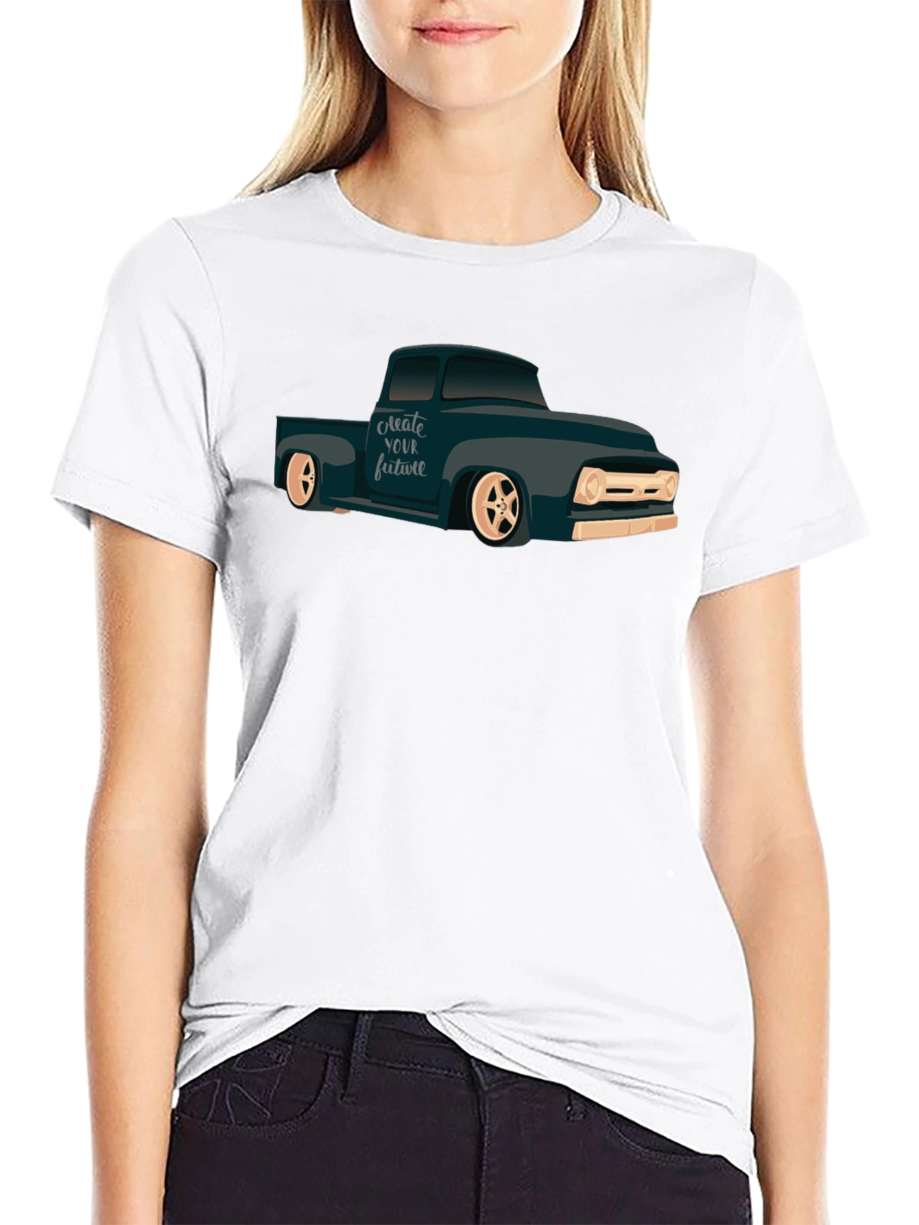 Classic Truck Graphic T-Shirt - Create Your Future