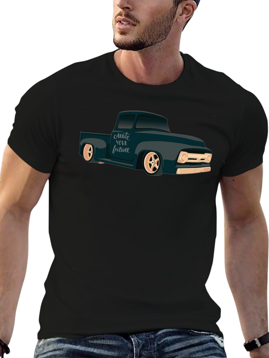 Classic Truck Graphic T-Shirt - Create Your Future