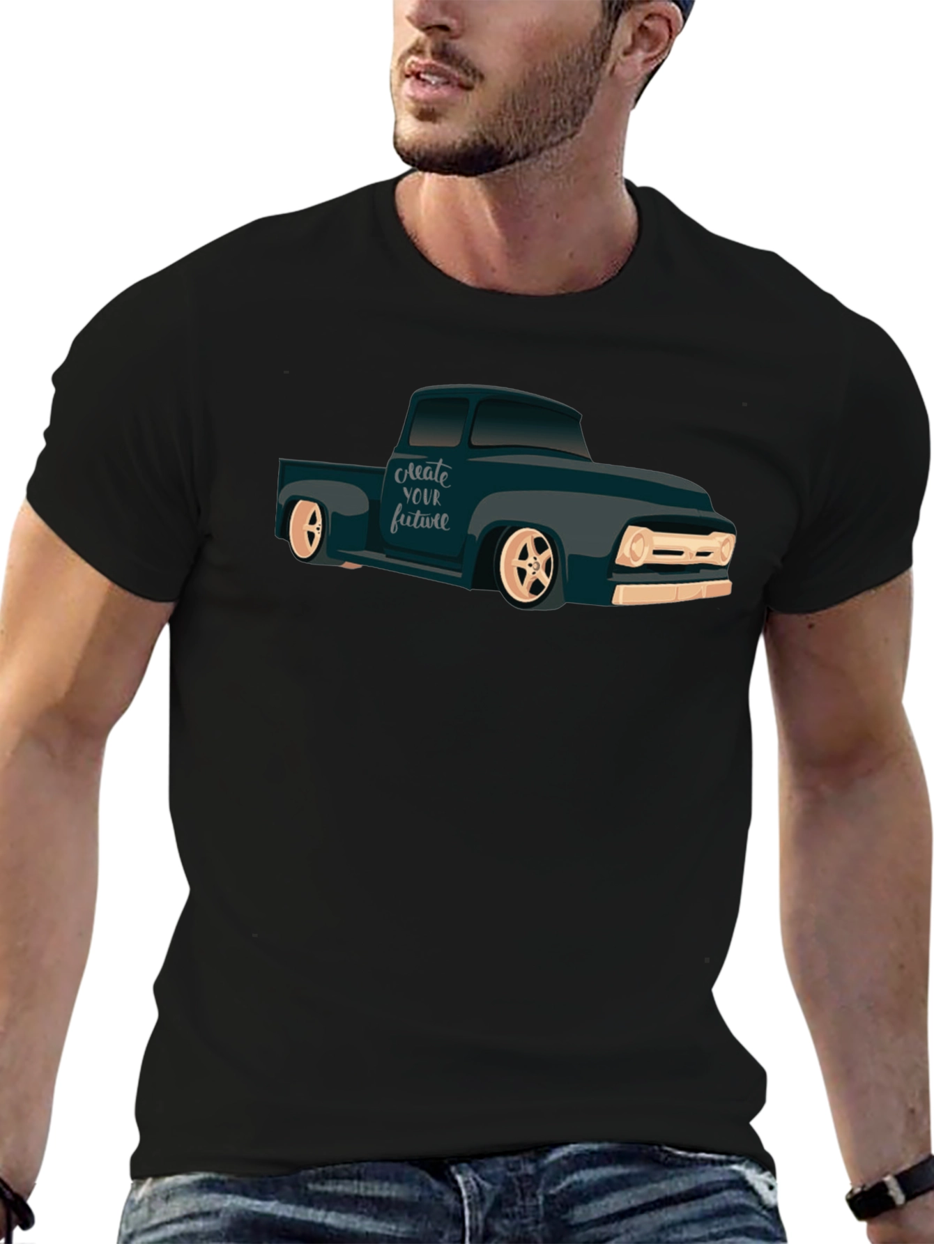 Classic Truck Graphic T-Shirt - Create Your Future