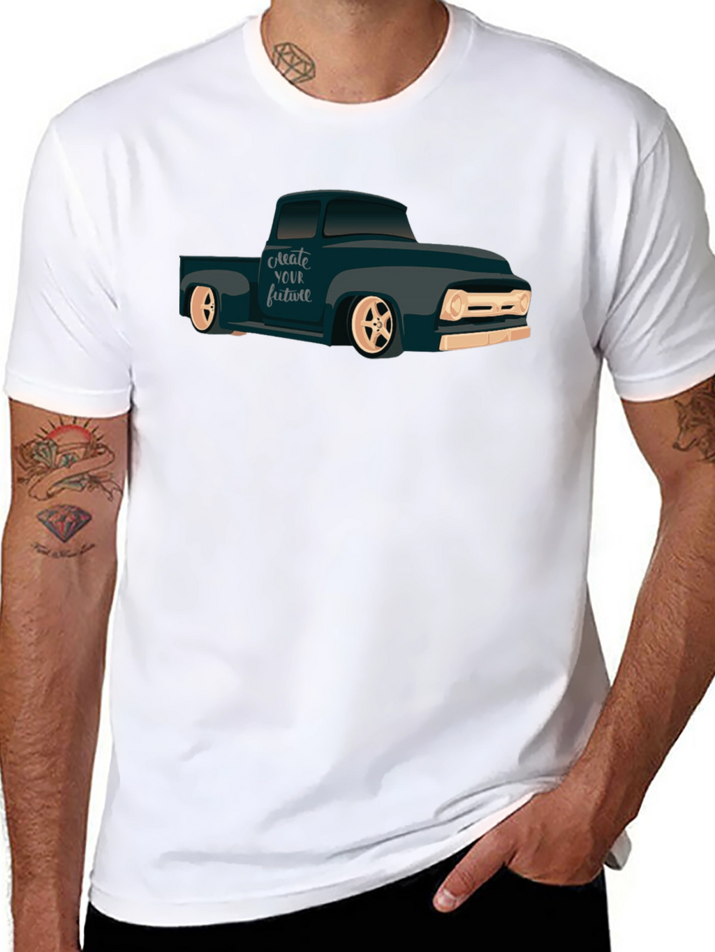 Classic Truck Graphic T-Shirt - Create Your Future