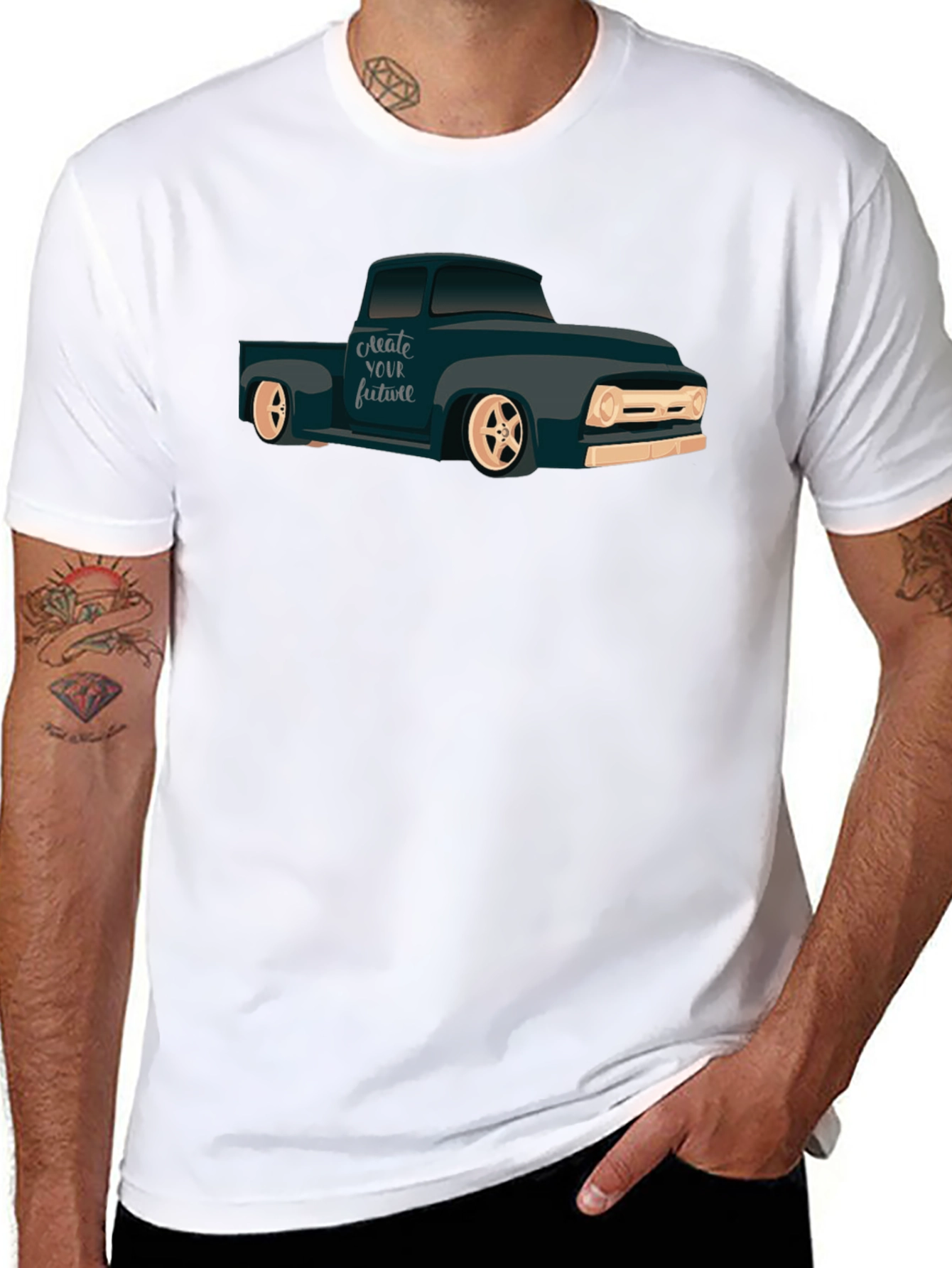 Classic Truck Graphic T-Shirt - Create Your Future