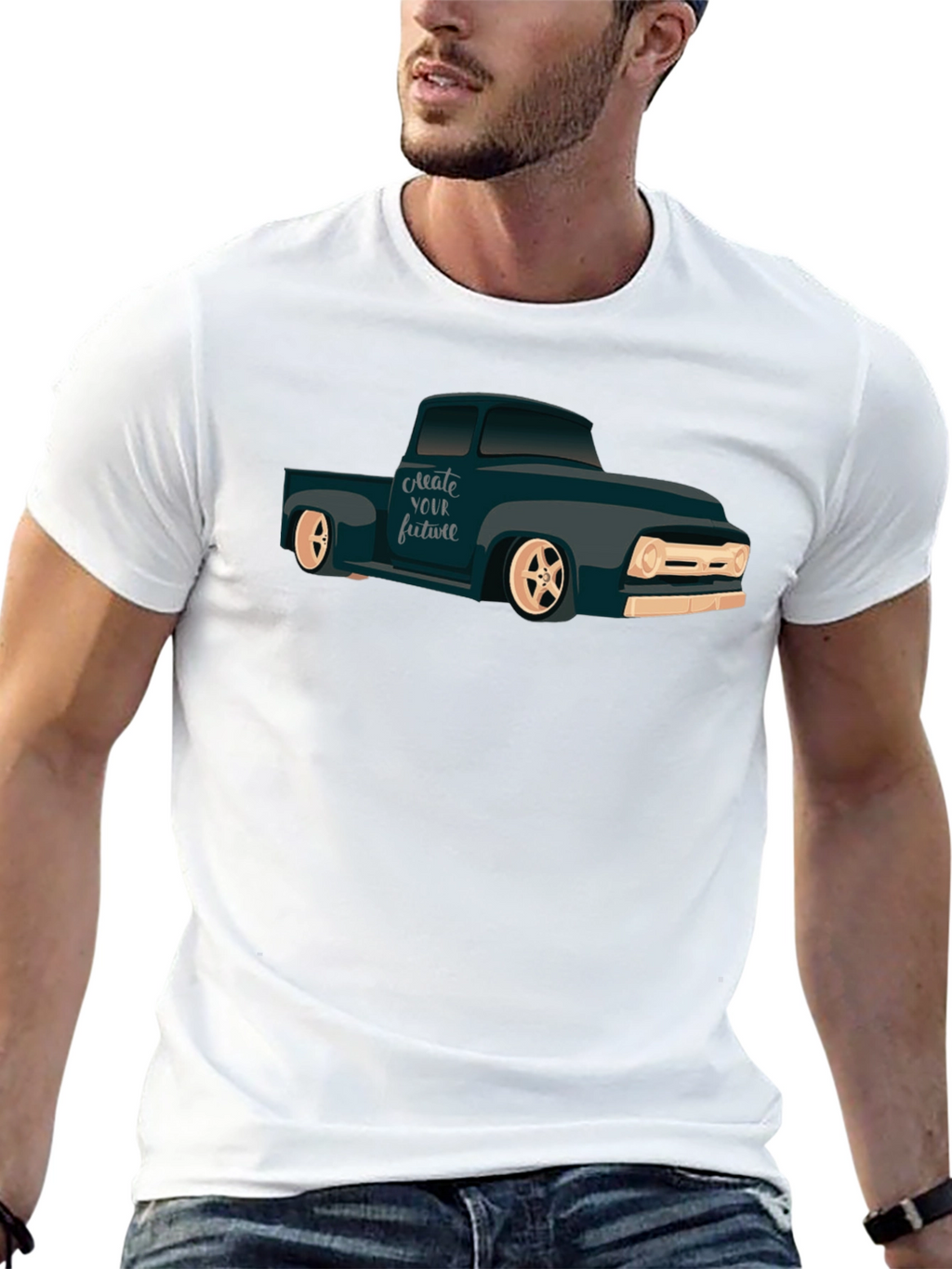 Classic Truck Graphic T-Shirt - Create Your Future