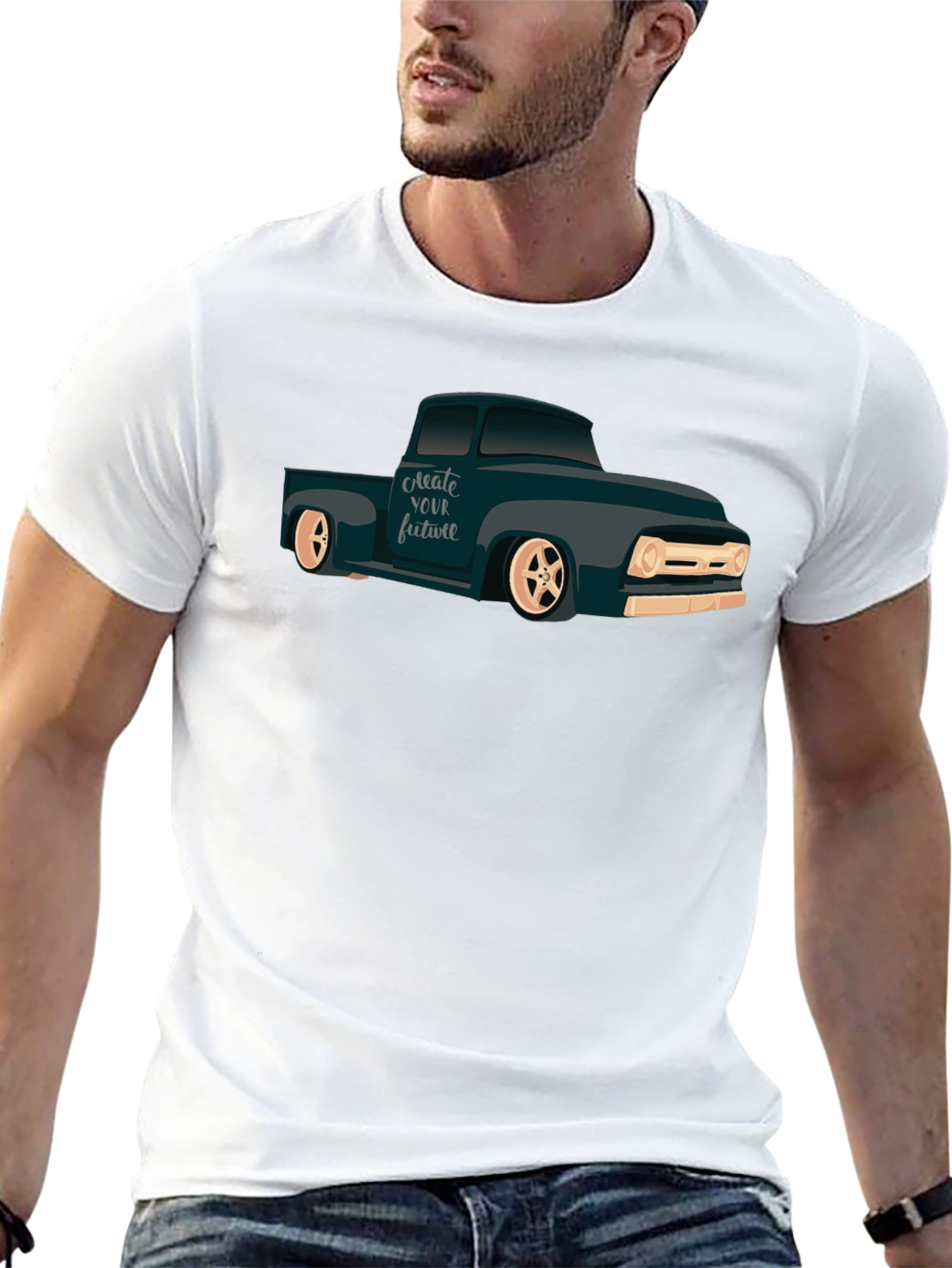 Classic Truck Graphic T-Shirt - Create Your Future