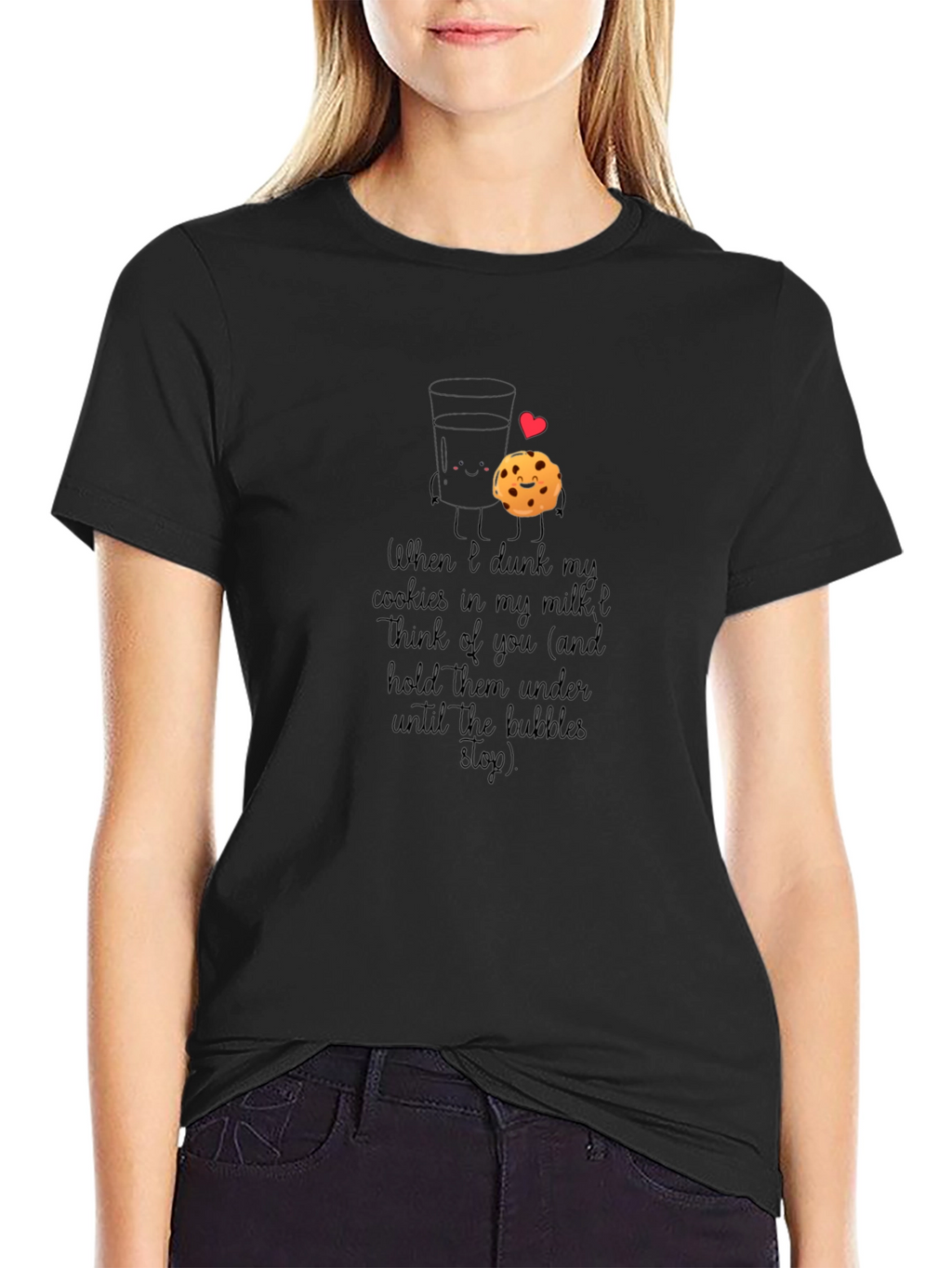 Milk & Cookies Graphic T-Shirt - Dunking Love