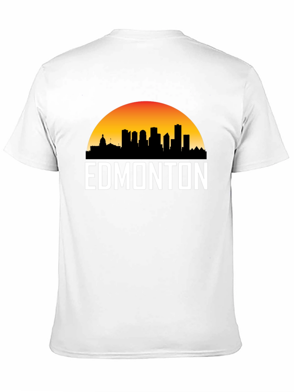 Edmonton Skyline T-Shirt - Cityscape Sunset Tee