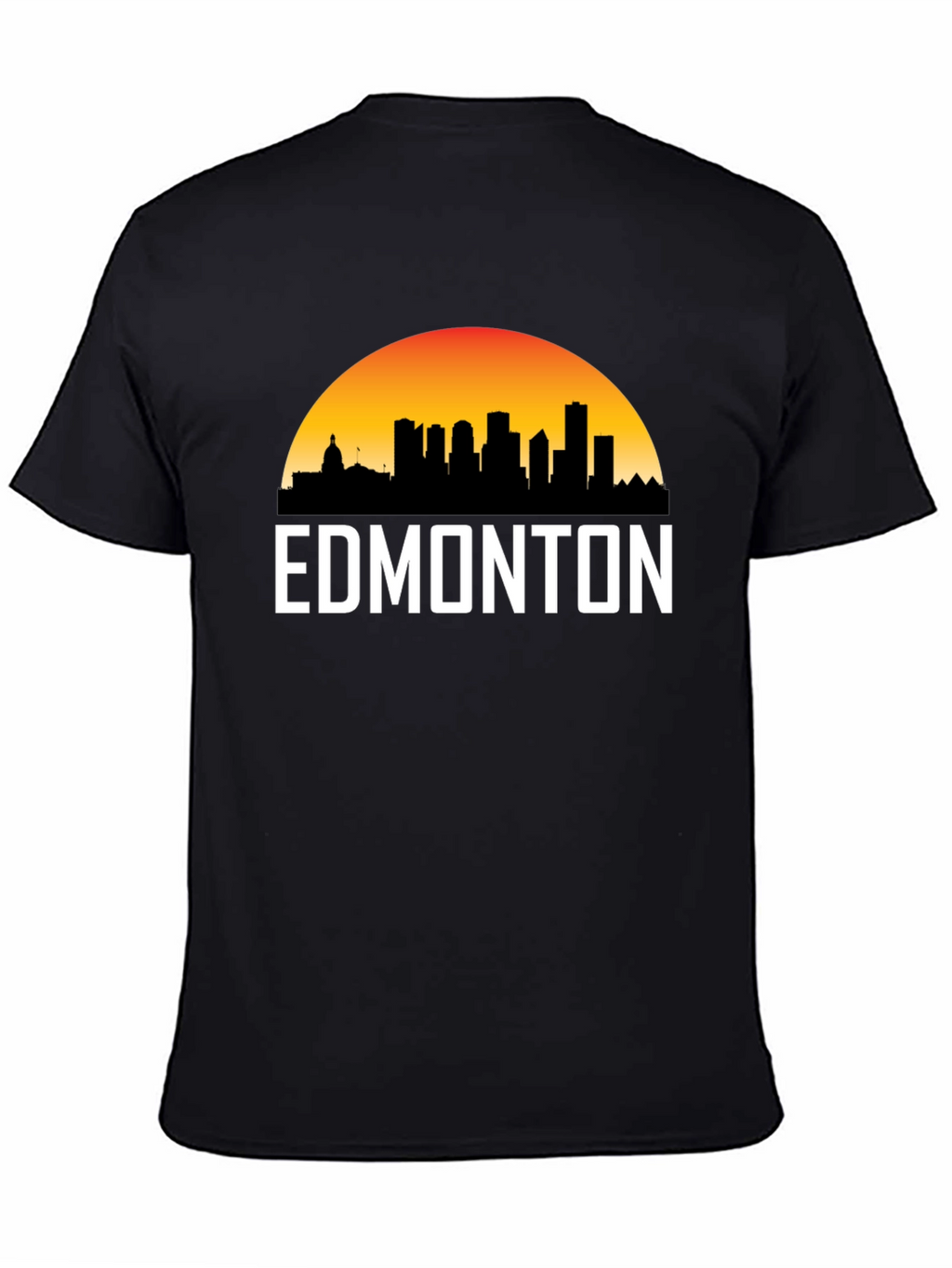Edmonton Skyline T-Shirt - Cityscape Sunset Tee