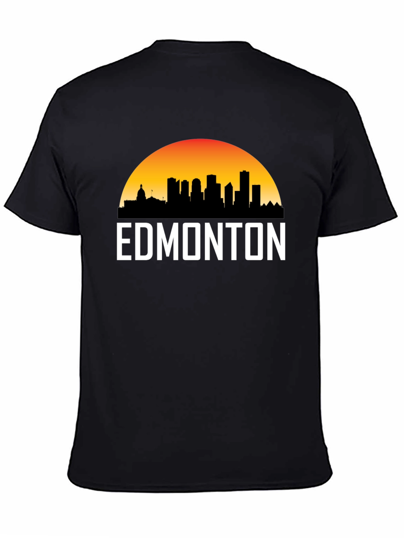 Edmonton Skyline T-Shirt - Cityscape Sunset Tee
