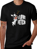 I Love Fetch T-Shirt: Funny Dog Graphic Tee