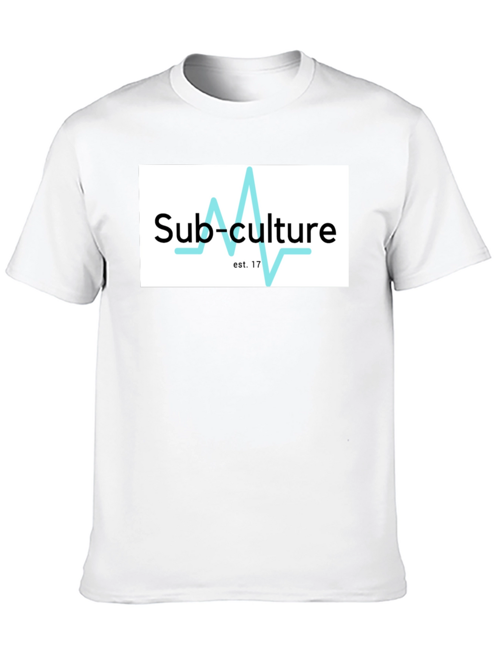 Sub-Culture Black Graphic Tee - Established 2017