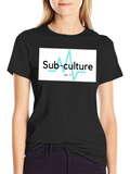 Sub-Culture Black Graphic Tee - Established 2017