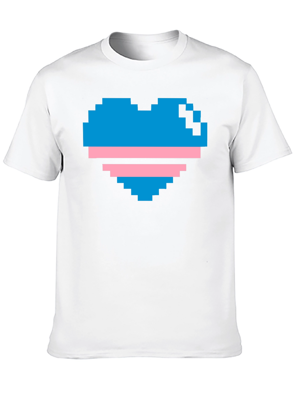 Pixel Heart Trans Pride T-Shirt