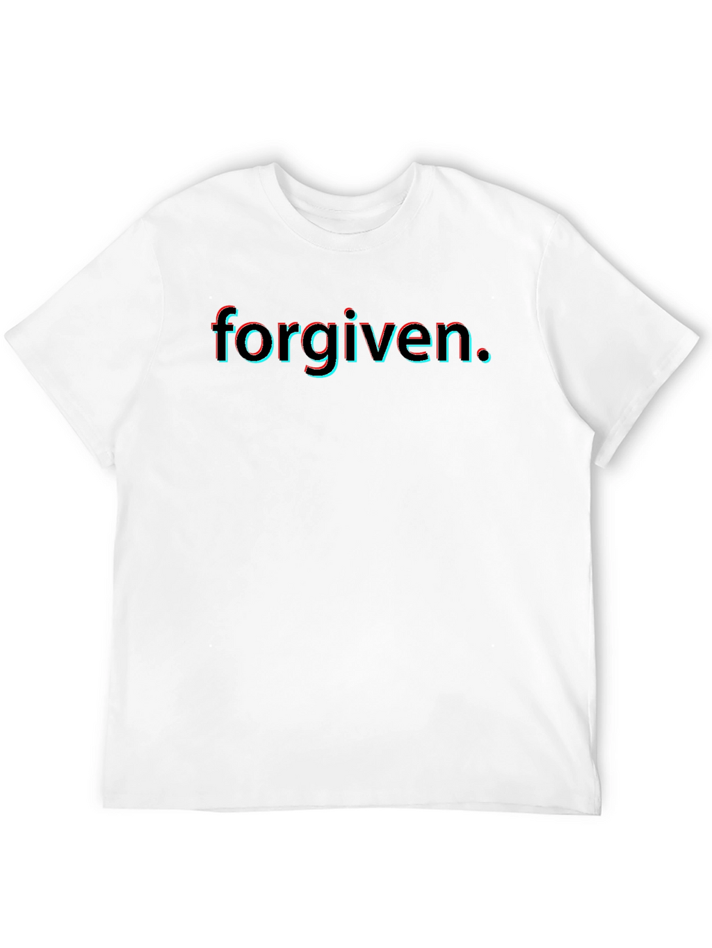 Forgiven 3D Effect Black T-Shirt