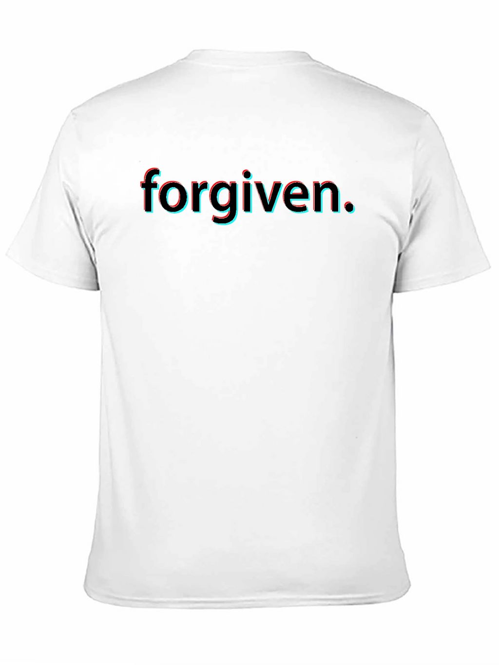 Forgiven 3D Effect Black T-Shirt